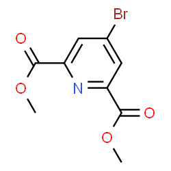 ChemSpider 2D Image | Dimethyl 4-bromo-2,6-pyridinedicarboxylate | C9H8BrNO4