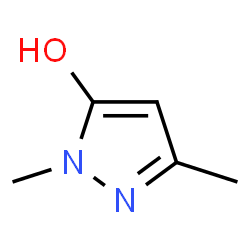 ChemSpider 2D Image | 1,3-Dimethyl-1H-pyrazol-5-ol | C5H8N2O