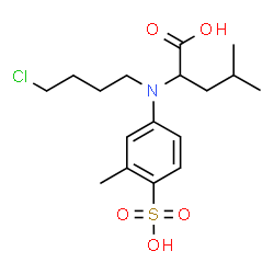 ChemSpider 2D Image | N-(4-Chlorobutyl)-N-(3-methyl-4-sulfophenyl)leucine | C17H26ClNO5S