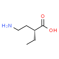 ChemSpider 2D Image | (2R)-4-Amino-2-ethylbutanoic acid | C6H13NO2