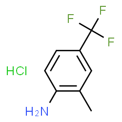 ChemSpider 2D Image | 2-Methyl-4-(trifluoromethyl)aniline hydrochloride (1:1) | C8H9ClF3N