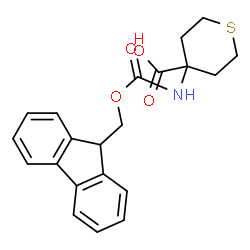 ChemSpider 2D Image | 4-{[(9H-FLUOREN-9-YLMETHOXY)CARBONYL]AMINO}THIANE-4-CARBOXYLIC ACID | C21H21NO4S
