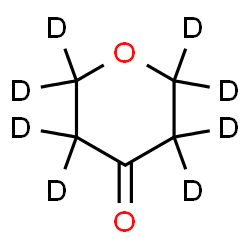 ChemSpider 2D Image | (~2~H_8_)Tetrahydro-4H-pyran-4-one | C5D8O2