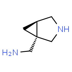 ChemSpider 2D Image | 1-[(1S,5R)-3-Azabicyclo[3.1.0]hex-1-yl]methanamine | C6H12N2