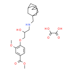 ChemSpider 2D Image | Methyl 4-{3-[(adamantan-1-ylmethyl)amino]-2-hydroxypropoxy}-3-methoxybenzoate ethanedioate (1:1) | C25H35NO9