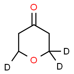 ChemSpider 2D Image | (2,2,6-~2~H_3_)Tetrahydro-4H-pyran-4-one | C5H5D3O2