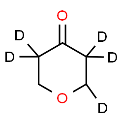 ChemSpider 2D Image | (2,3,3,5,5-~2~H_5_)Tetrahydro-4H-pyran-4-one | C5H3D5O2
