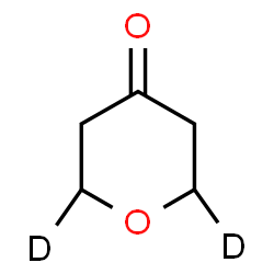 ChemSpider 2D Image | (2,6-~2~H_2_)Tetrahydro-4H-pyran-4-one | C5H6D2O2