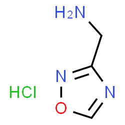 ChemSpider 2D Image | (1,2,4-oxadiazol-3-yl)methanamine hydrochloride | C3H6ClN3O