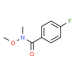 ChemSpider 2D Image | 4-Fluoro-N-methoxy-N-methylbenzamide | C9H10FNO2