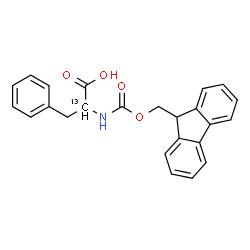 ChemSpider 2D Image | N-[(9H-Fluoren-9-ylmethoxy)carbonyl](alpha-~13~C)phenylalanine | C2313CH21NO4