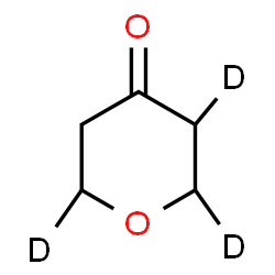 ChemSpider 2D Image | (2,3,6-~2~H_3_)Tetrahydro-4H-pyran-4-one | C5H5D3O2
