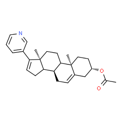 ChemSpider 2D Image | (3beta,9xi,14xi)-17-(3-Pyridinyl)androsta-5,16-dien-3-yl acetate | C26H33NO2