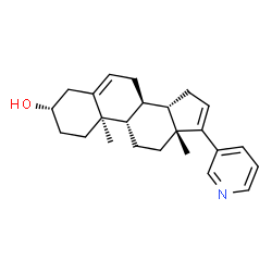 ChemSpider 2D Image | (3beta,13alpha)-17-(3-Pyridinyl)androsta-5,16-dien-3-ol | C24H31NO