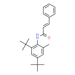 ChemSpider 2D Image | (2E)-N-(2,4-Di-tert-butyl-6-methylphenyl)-3-phenylacrylamide | C24H31NO