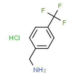 ChemSpider 2D Image | 1-[4-(Trifluoromethyl)phenyl]methanamine hydrochloride (1:1) | C8H9ClF3N