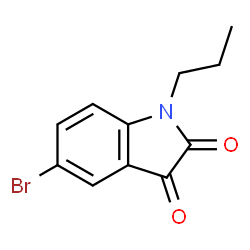 ChemSpider 2D Image | 5-bromo-1-propylindole-2,3-dione | C11H10BrNO2