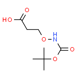 ChemSpider 2D Image | 3-[[[(1,1-dimethylethoxy)carbonyl]amino]oxy]Propanoic acid | C8H15NO5