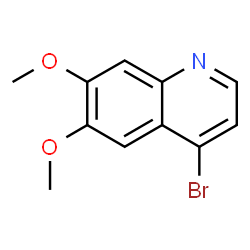 ChemSpider 2D Image | 4-Bromo-6,7-dimethoxyquinoline | C11H10BrNO2
