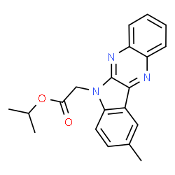 ChemSpider 2D Image | Isopropyl (9-methyl-6H-indolo[2,3-b]quinoxalin-6-yl)acetate | C20H19N3O2