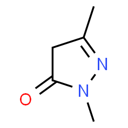 ChemSpider 2D Image | 1,3-Dimethyl-5-pyrazolone | C5H8N2O