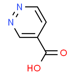 ChemSpider 2D Image | 4-Pyridazinecarboxylic acid | C5H4N2O2