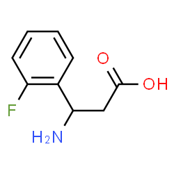 ChemSpider 2D Image | 3-Amino-3-(2-fluorophenyl)propanoic acid | C9H10FNO2