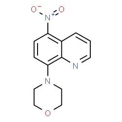 ChemSpider 2D Image | 4-(5-Nitroquinolin-8-yl)morpholine | C13H13N3O3