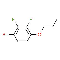 ChemSpider 2D Image | 1-Bromo-2,3-difluoro-4-propoxybenzene | C9H9BrF2O