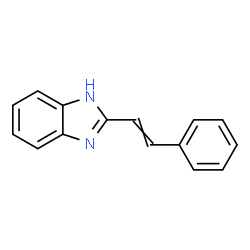 ChemSpider 2D Image | 2-(2-Phenylvinyl)-1H-benzimidazole | C15H12N2
