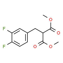 ChemSpider 2D Image | Dimethyl (3,4-difluorobenzyl)malonate | C12H12F2O4