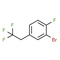 ChemSpider 2D Image | 2-Bromo-1-fluoro-4-(2,2,2-trifluoroethyl)benzene | C8H5BrF4