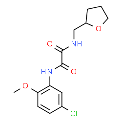 ChemSpider 2D Image | N-(5-Chloro-2-methoxyphenyl)-N'-(tetrahydro-2-furanylmethyl)ethanediamide | C14H17ClN2O4