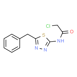 ChemSpider 2D Image | N-(5-Benzyl-1,3,4-thiadiazol-2-yl)-2-chloroacetamide | C11H10ClN3OS