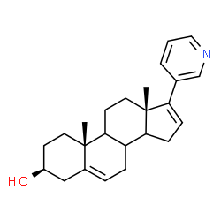 ChemSpider 2D Image | (3beta,8xi,9xi,14xi)-17-(3-Pyridinyl)androsta-5,16-dien-3-ol | C24H31NO