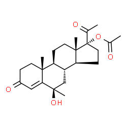 ChemSpider 2D Image | 6-HYDROXYMEDROXYPROGESTERONE ACETATE | C24H34O5