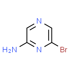 ChemSpider 2D Image | 6-Bromo-2-pyrazinamine | C4H4BrN3