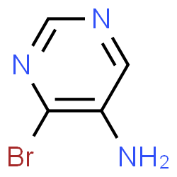 ChemSpider 2D Image | 4-Bromo-5-pyrimidinamine | C4H4BrN3