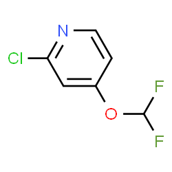 ChemSpider 2D Image | 2-Chloro-4-(difluoromethoxy)pyridine | C6H4ClF2NO