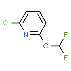 ChemSpider 2D Image | 2-Chloro-6-(difluoromethoxy)pyridine | C6H4ClF2NO