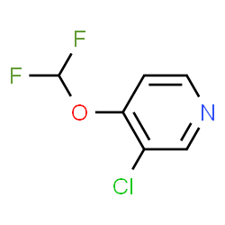 ChemSpider 2D Image | 3-Chloro-4-(difluoromethoxy)pyridine | C6H4ClF2NO