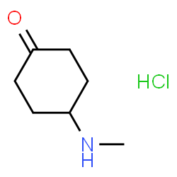 ChemSpider 2D Image | 4-(methylamino)cyclohexanone hydrochloride | C7H14ClNO