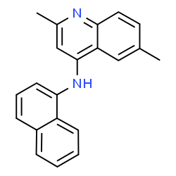 ChemSpider 2D Image | 2,6-Dimethyl-N-(1-naphthyl)-4-quinolinamine | C21H18N2