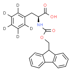 ChemSpider 2D Image | L-Phenyl-d5-alanine-N-FMOC | C24H16D5NO4