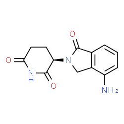 ChemSpider 2D Image | (3R)-3-(7-amino-3-oxo-1H-isoindol-2-yl)piperidine-2,6-dione | C13H13N3O3