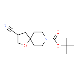 ChemSpider 2D Image | tert-Butyl 3-cyano-1-oxa-8-azaspiro[4.5]decane-8-carboxylate | C14H22N2O3
