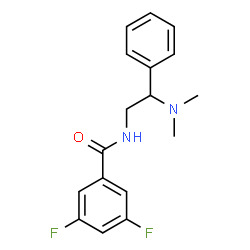 ChemSpider 2D Image | N-[2-(Dimethylamino)-2-phenylethyl]-3,5-difluorobenzamide | C17H18F2N2O