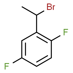 ChemSpider 2D Image | 2-(1-Bromoethyl)-1,4-difluorobenzene | C8H7BrF2
