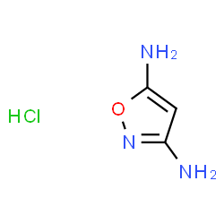ChemSpider 2D Image | 1,2-Oxazole-3,5-diamine hydrochloride (1:1) | C3H6ClN3O