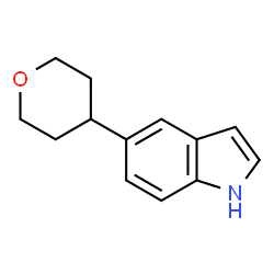 ChemSpider 2D Image | 5-(OXAN-4-YL)-1H-INDOLE | C13H15NO